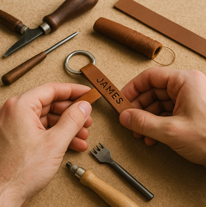 How to Make Custom Leather Keychain?