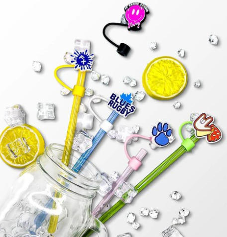 Custom Silicone Straw Toppers Australia | Personalised & Hygienic Drink Accessories
