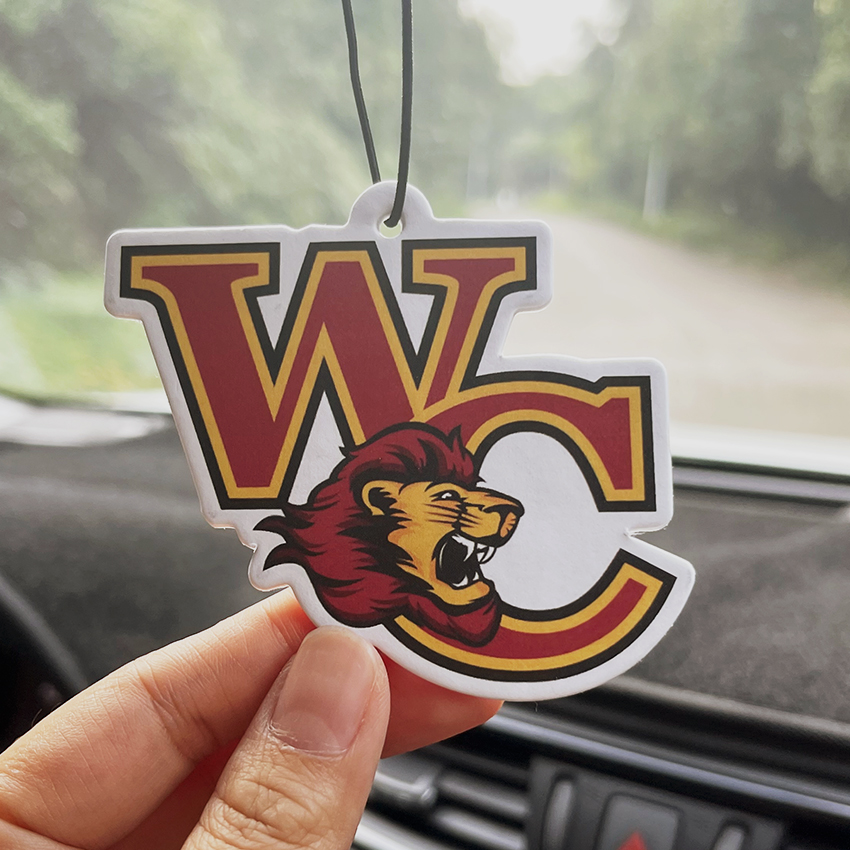 WC Lion Car Air Freshener – Custom Bulk Order