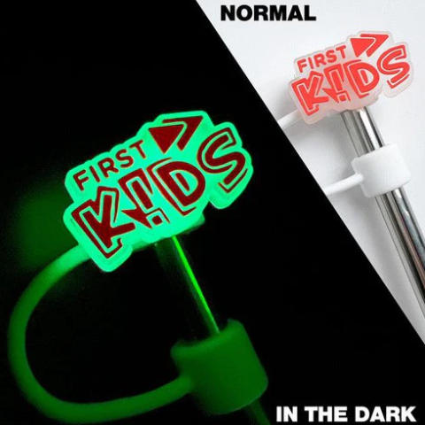 Custom Glow-in-the-Dark Kids Straw Caps | Personalised GlowSip Toppers Australia