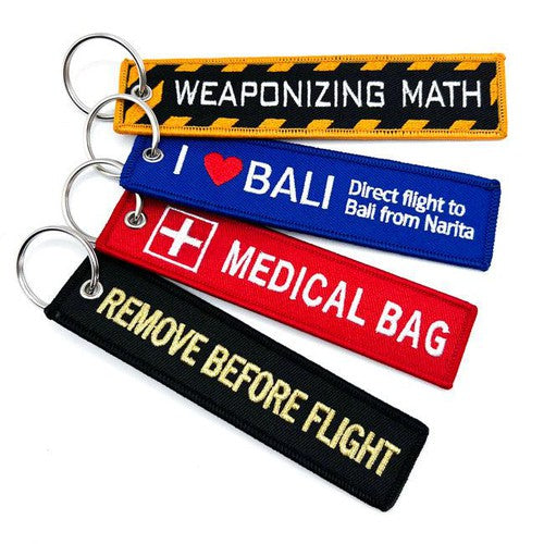 Custom Double-Sided Embroidered Keychains | Bulk Logo Key Tags Australia