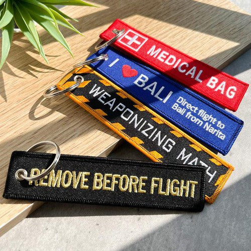 Personalised Double-Sided Embroidered Keychains Australia | Custom Logo Tags