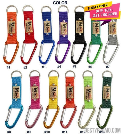 Custom Carabiner Keychains with Logo – Bulk Promotional Keyrings
