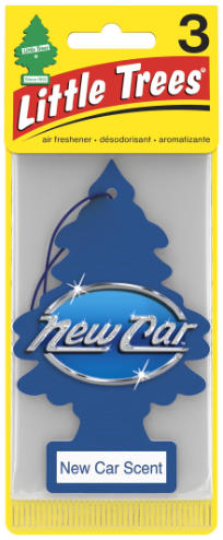 Little Trees New Car Scent Hanging Air Freshener (3-Pack) | Long-Lasting, Classic Car Fragrance