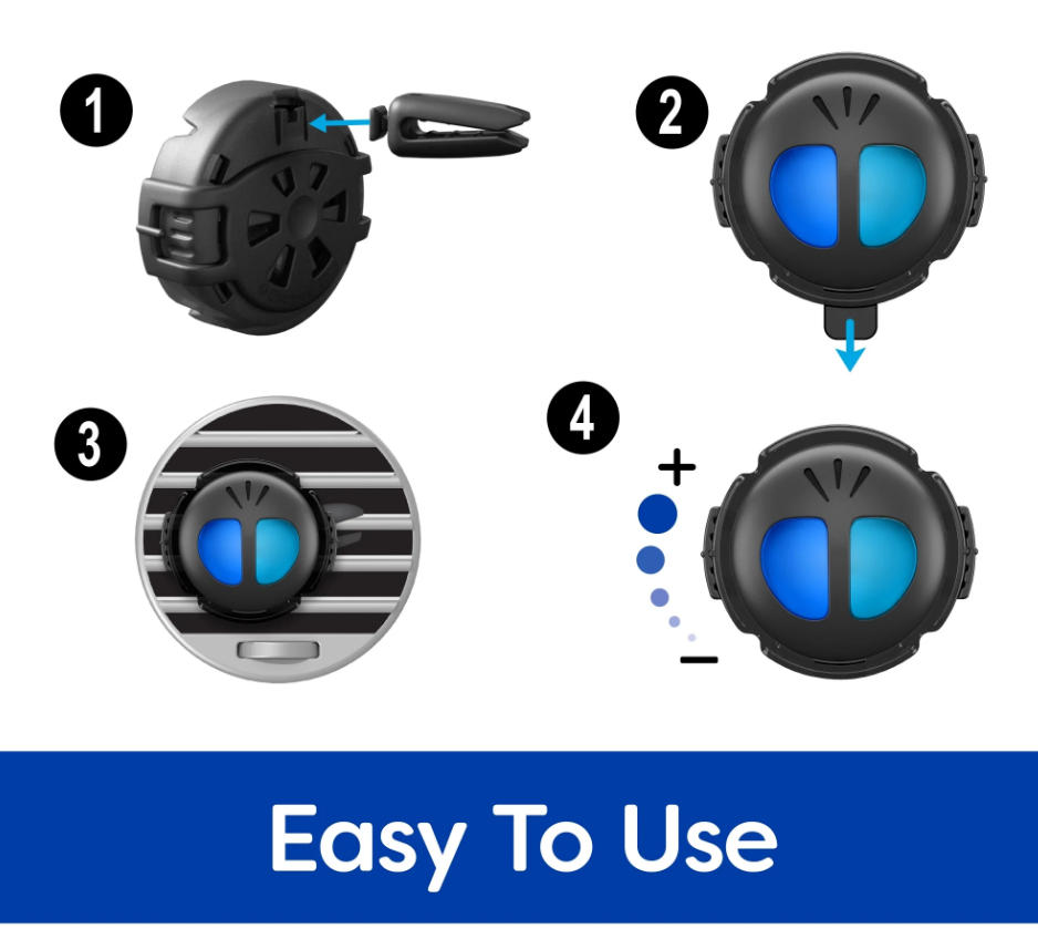 Mini Car Air Freshener – New Car & Cool Breeze Scent (2-Pack)