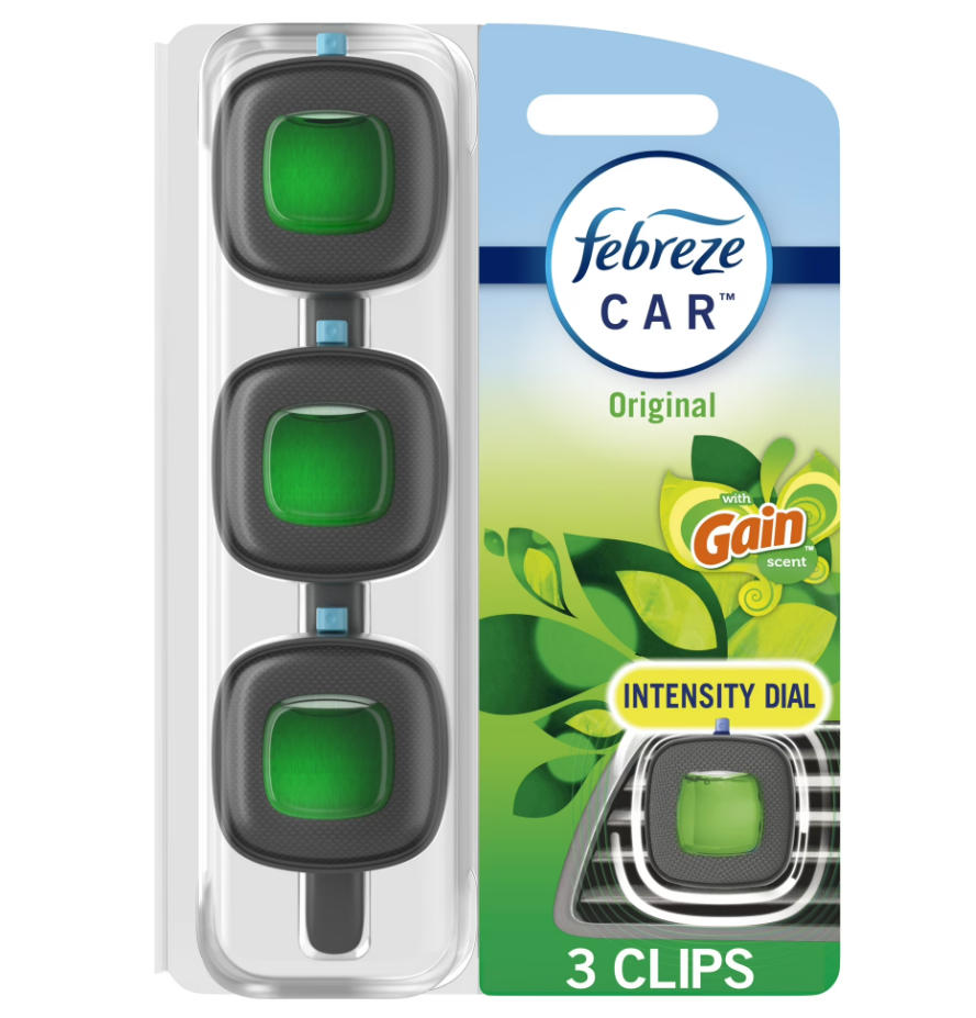 Febreze Car Vent Clips Gain Scent – 3 Pack